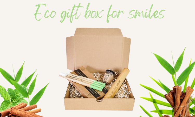 battle green zero plastic zero waste natural oral care gift box sustainable green life dental care