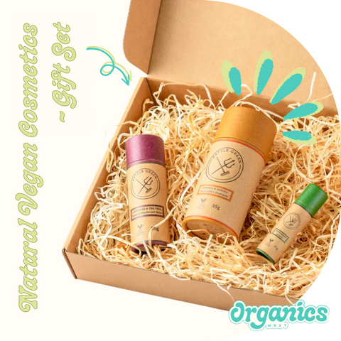 natural vegan cosmetics gift set