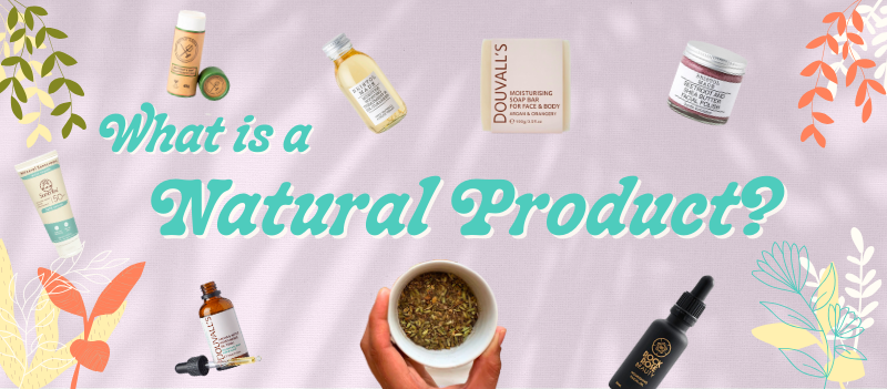 What is natural product in green bubble writing surrounded by natural products from Organics.com