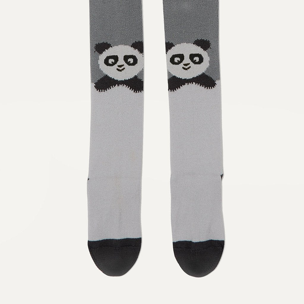 Kiri Baby Girl Panda Tights Grey The Bonnie Mob Welovemonster