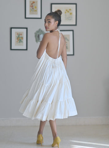 Malabar, Flared Cotton Dress by kinche