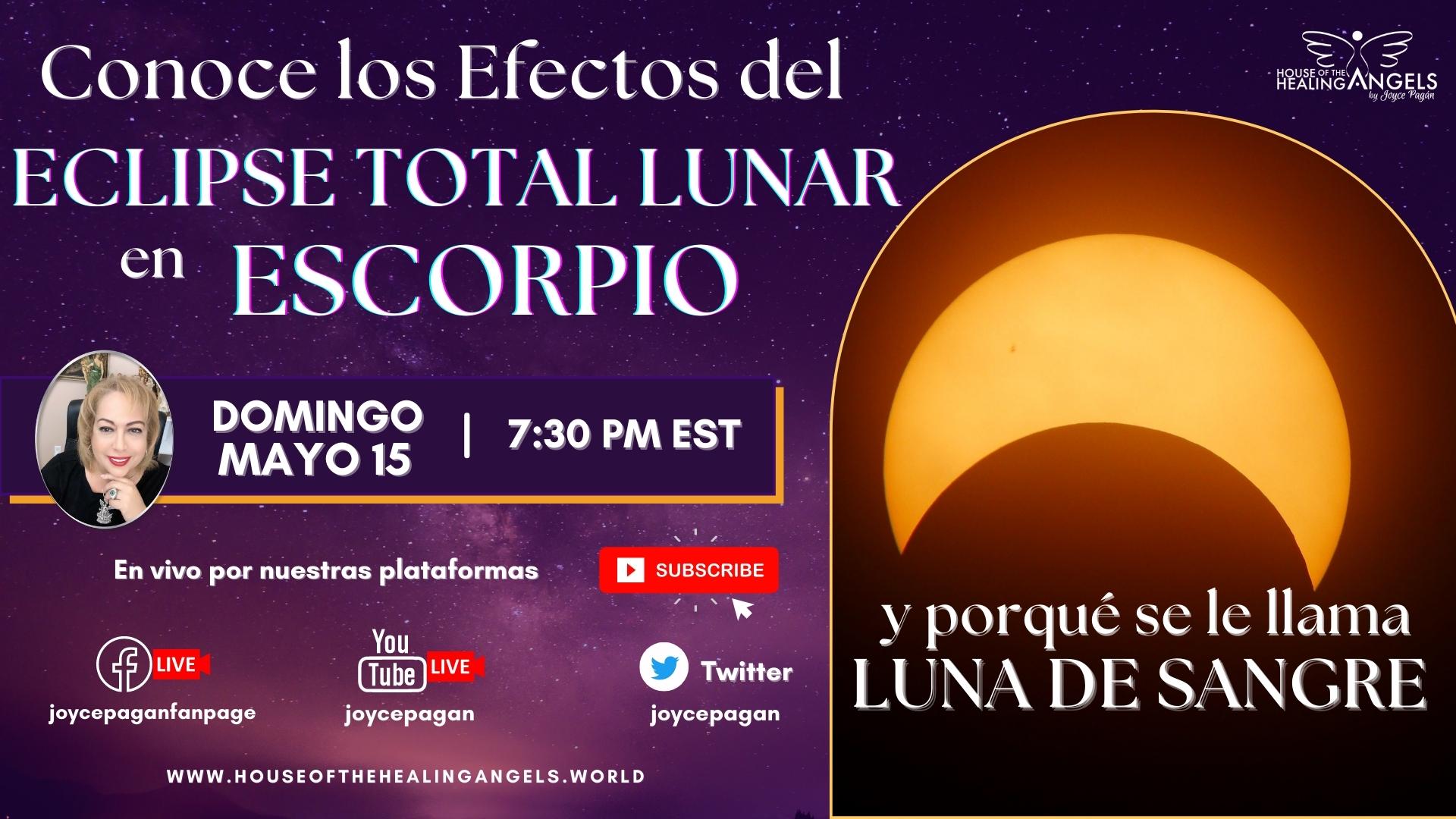 Eclipse total de luna / Luna de Sangre / Evento Joyce Pagan