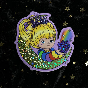 Glitter Crystal Rainbow Brite Inspired Sticker – Moonstruck Crystals