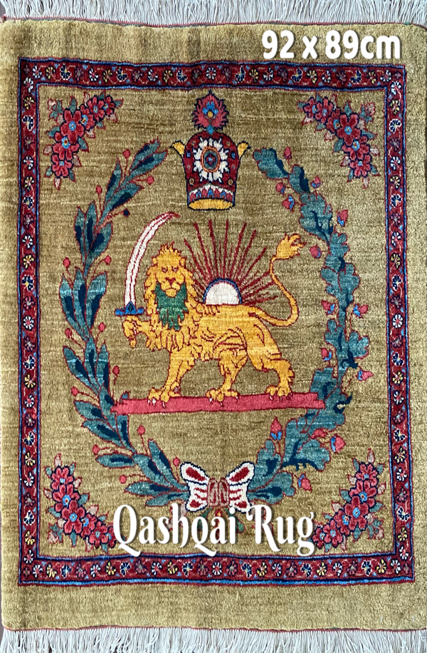 カシュガイ族 クッションカバー 93×91cm– MARC My Aladdin's Rug & Carpet