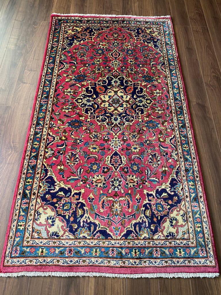 ヴィンテージ アルデカン産 ペルシャ絨毯 143×72cm