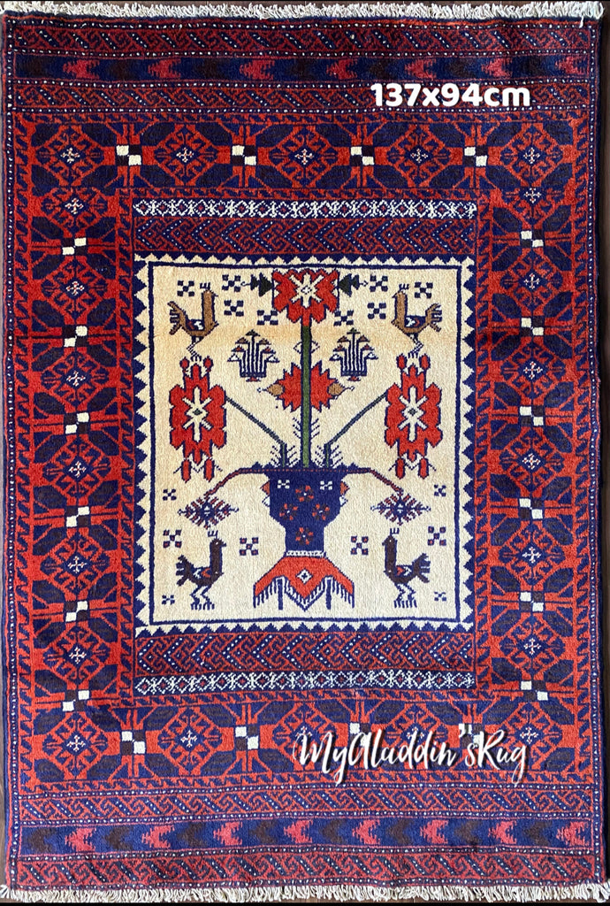 バルーチ族 トライバルラグ ペルシャ絨毯 165×114cm