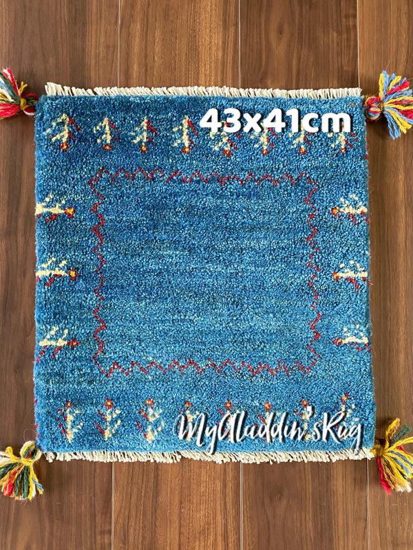 ペルシャ ギャッベ カシュガイ ミニマット 39×41cm QSGM154