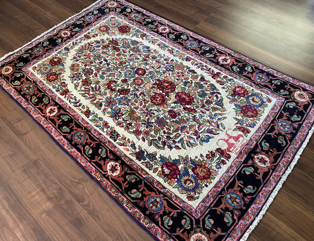 ペルシャ絨毯 高品質 五代産地ナイン産 ET 3011 - ラグ