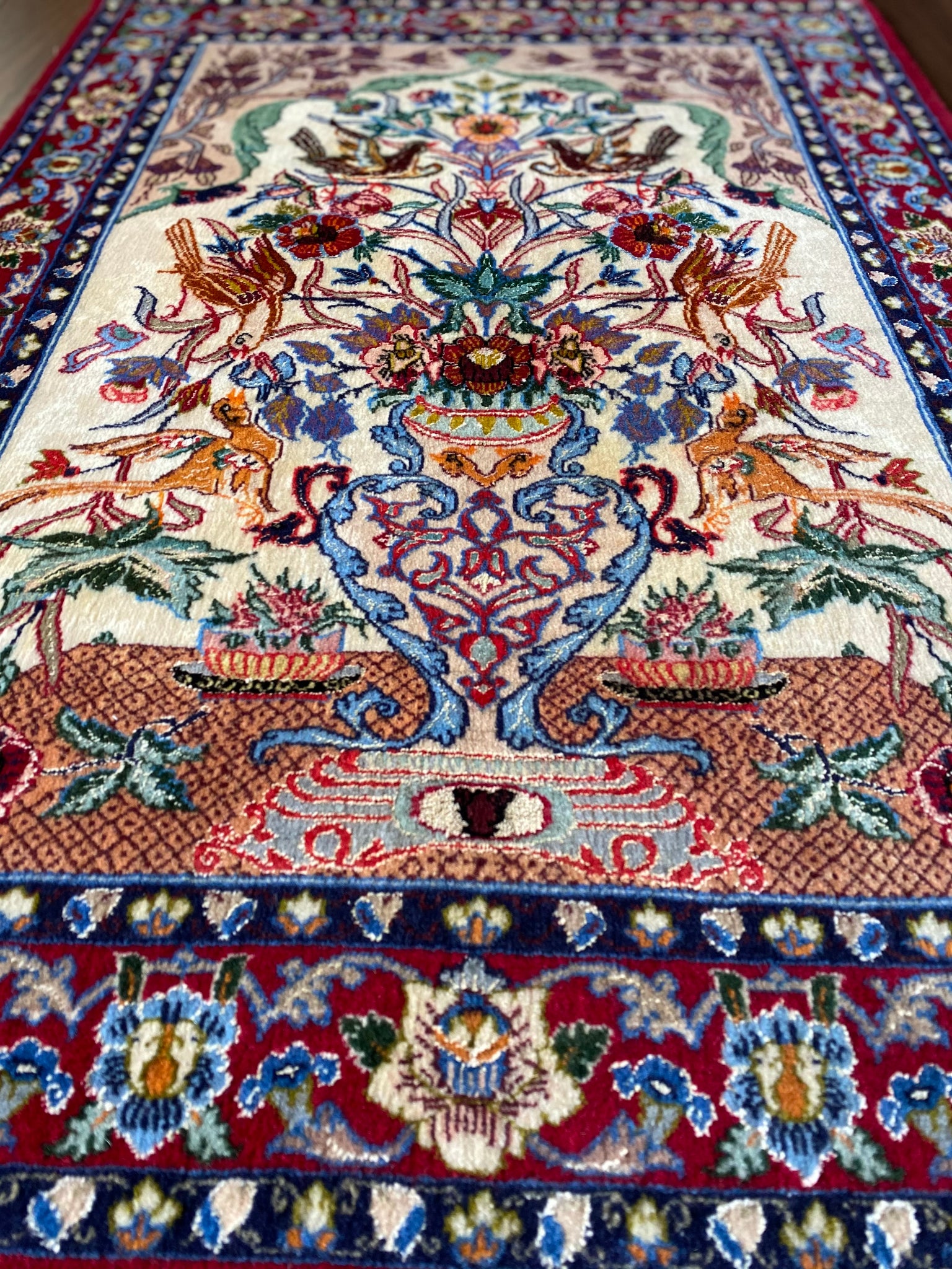 トエセルカン産 ペルシャ絨毯 144×87cmの+spbgp44.ru