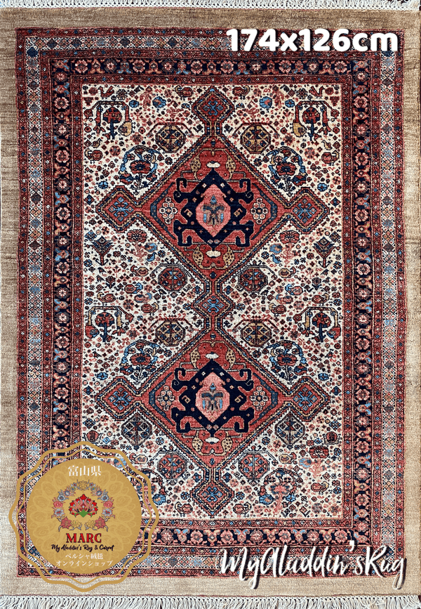 トエセルカン産 ペルシャ絨毯 144×87cm– MARC My Aladdin's Rug & Carpet