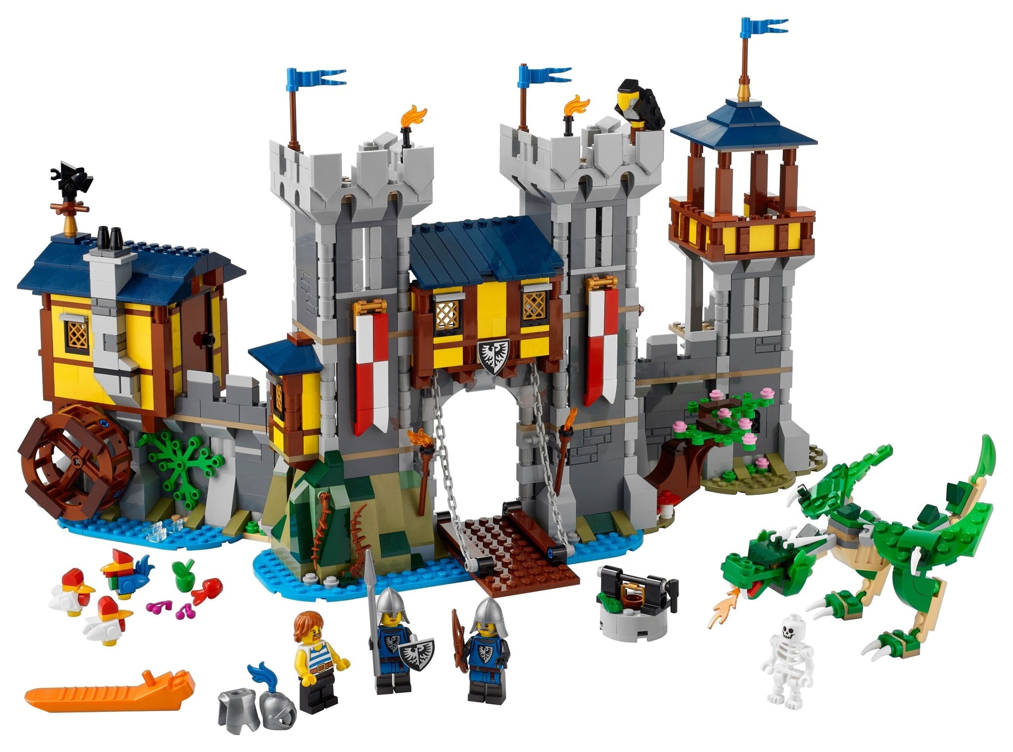 tand Hubert Hudson paraplu LEGO Creator 3in1 Medieval Castle 31120 Building Kit; Castle with Moat –  All Star Toys