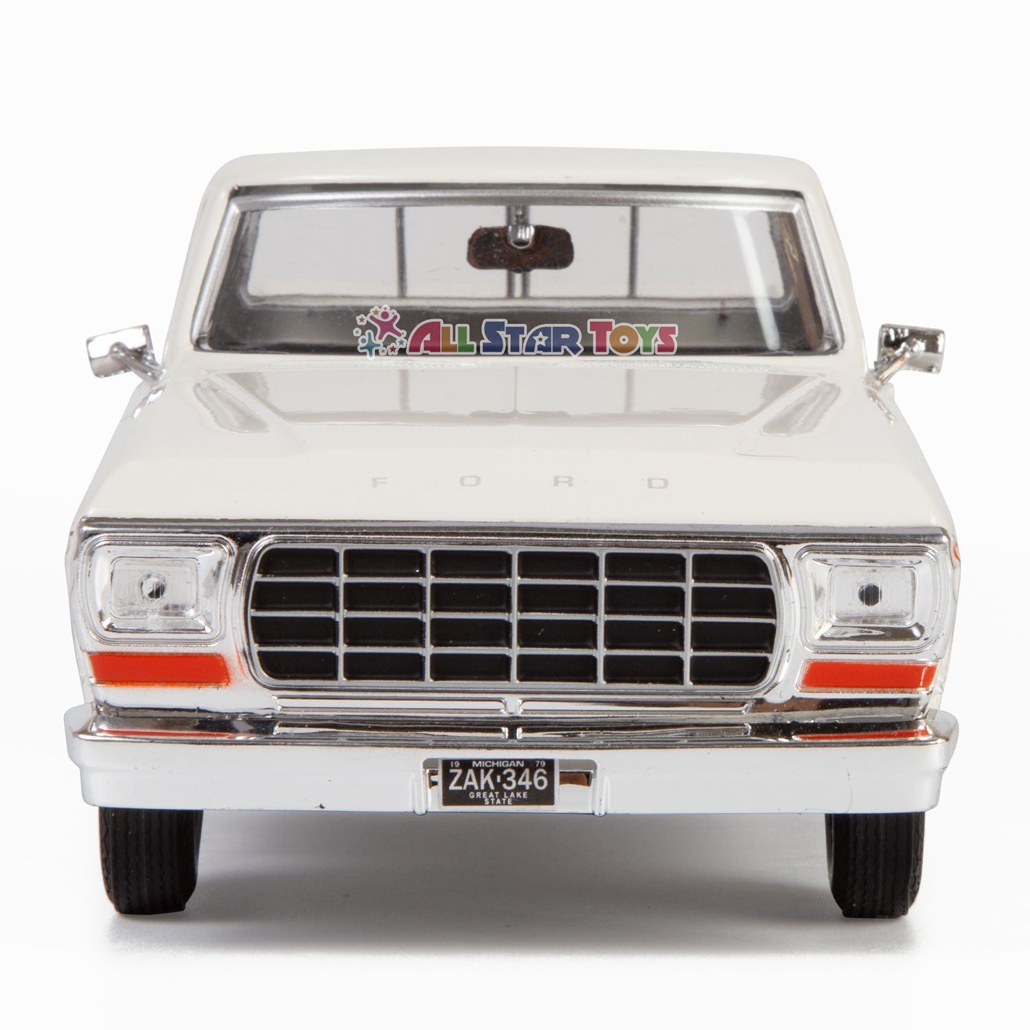 1979 Ford F-150 White 1:24 Scale Pickup Truck Die-cast Model Car by Mo –  All Star Toys