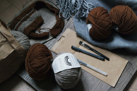 Ulysse knitting yarn, woolen spun merino