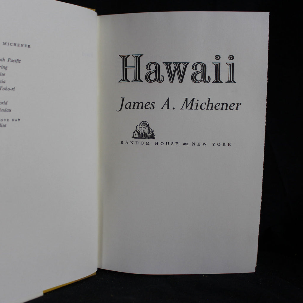 the book hawaii by james michener