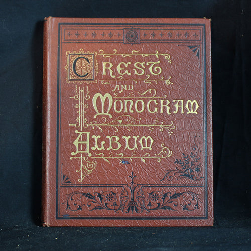 Extremely Rare William S Lincoln Crest and Monogram Album, c 1900