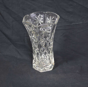 diamond cut crystal vase