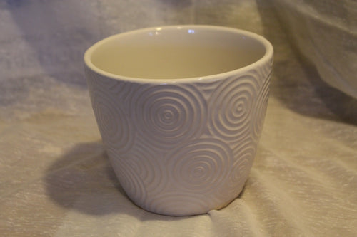 SOLD! White Porcelain Vase Plant Holder