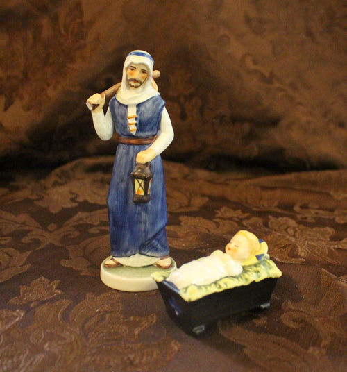 Rare Vintage Goebel Hummell Joseph and Jesus In The Manger