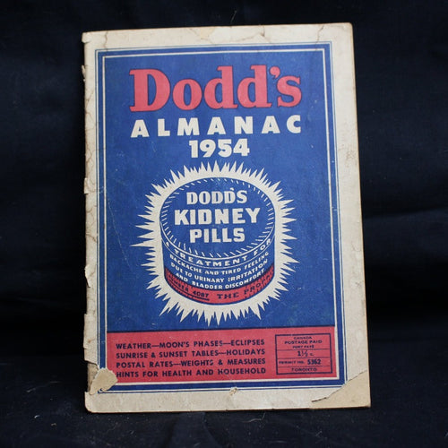 Vintage Dodd's Almanac - 1954