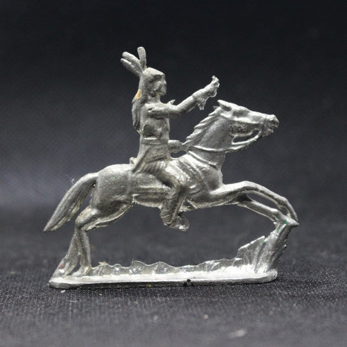 SOLD! Vintage 1970 Lead Indian on Horseback Greenfield Village Souvenir