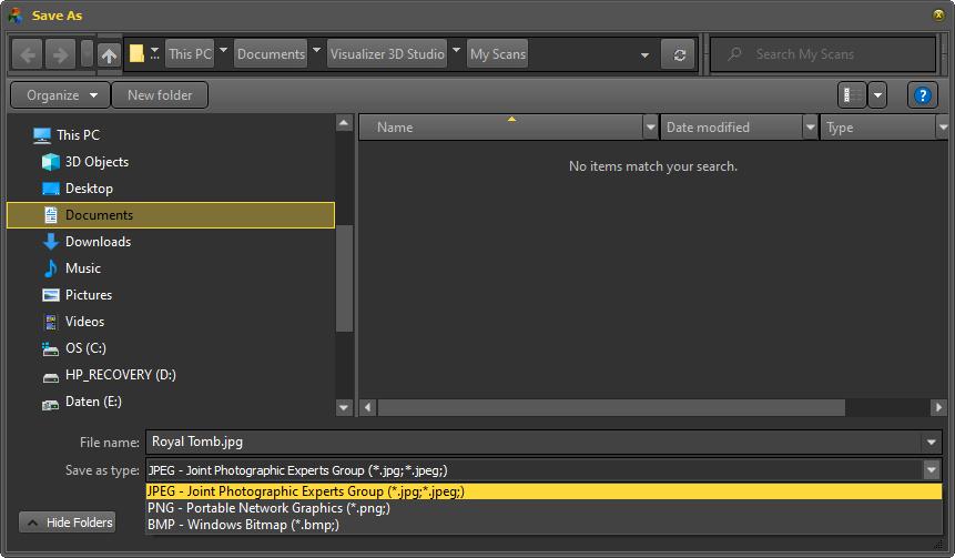 Export Image Dialog