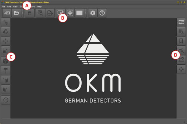 Main Window of OKM Visualizer 3D Studio