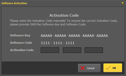 Visualizer 3D Studio Dialog Window: Enter Activation Code