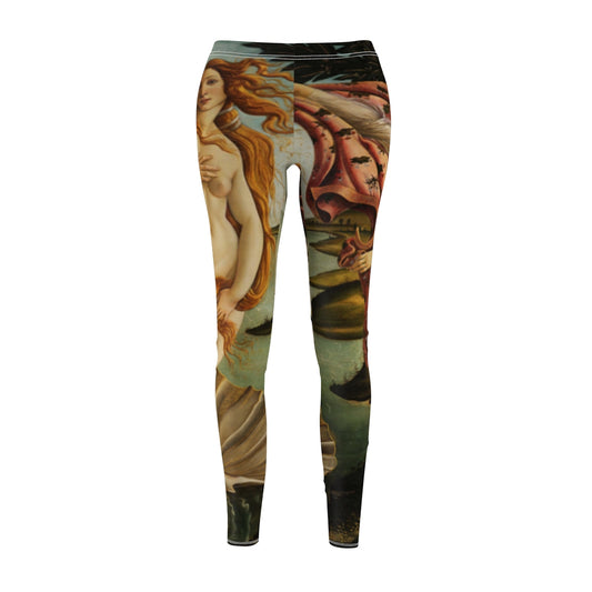 Galaxy Leggings Light Brown Grey Greige Yoga Pants Bleach Dyed by