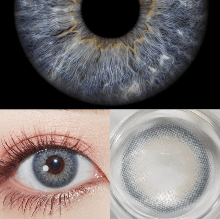DNA Taylor Blue Gray Prescription Colored Contact Lenses – Beauon