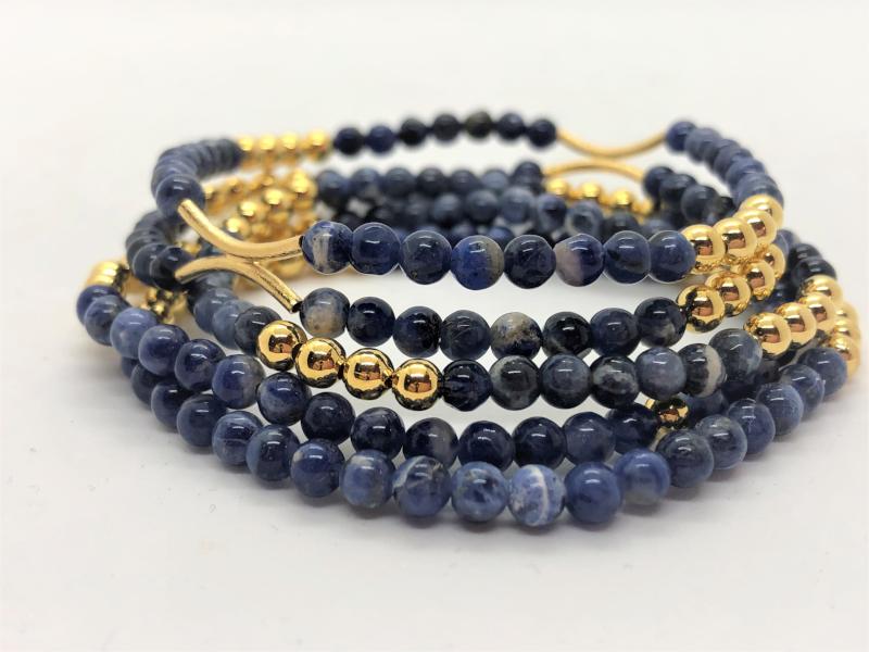 Gold Fill and Gemstone Stack Bracelets | Emmis Jewelry