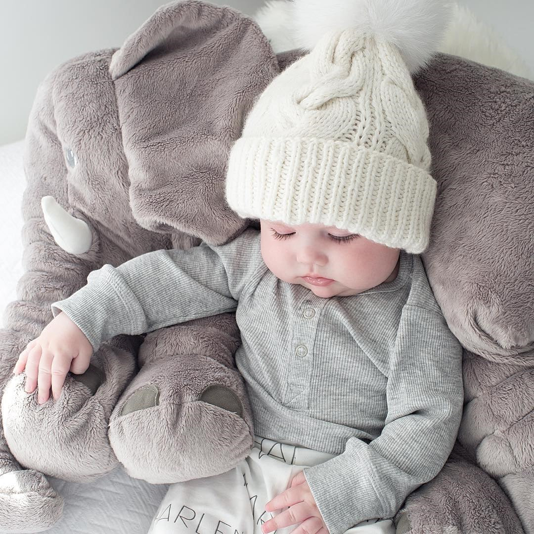 2PCS/set Mom+Baby Bobble Hat - MOM LIFE USA