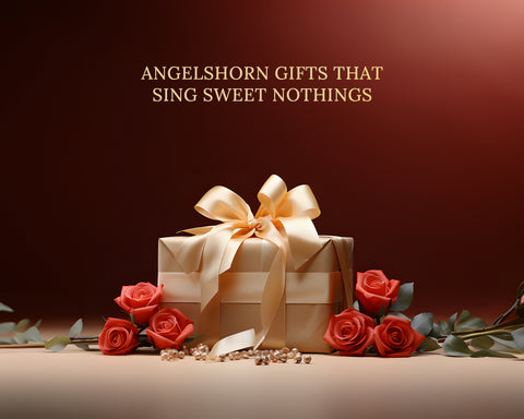 Angelshorn-Geschenke, die süße Nichtigkeiten singen