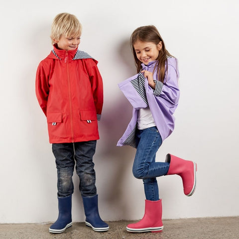 French Soda zip raincoats for kids