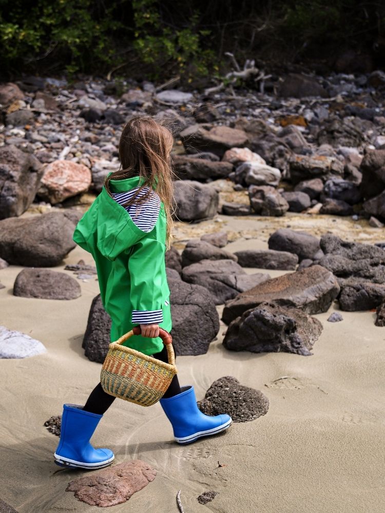 Blue gumboots for girls