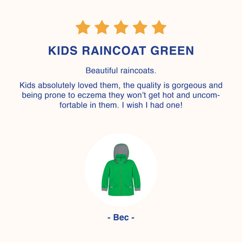 Breathable kids raincoats