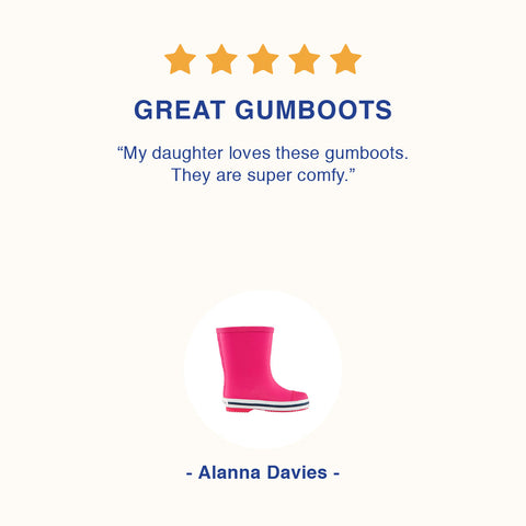 French Soda Kids Gumboots in pink