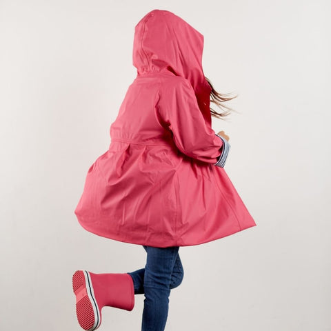 Pink raincoats for girls