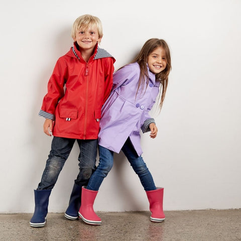 Raincoats for boys and girls that can be handed down
