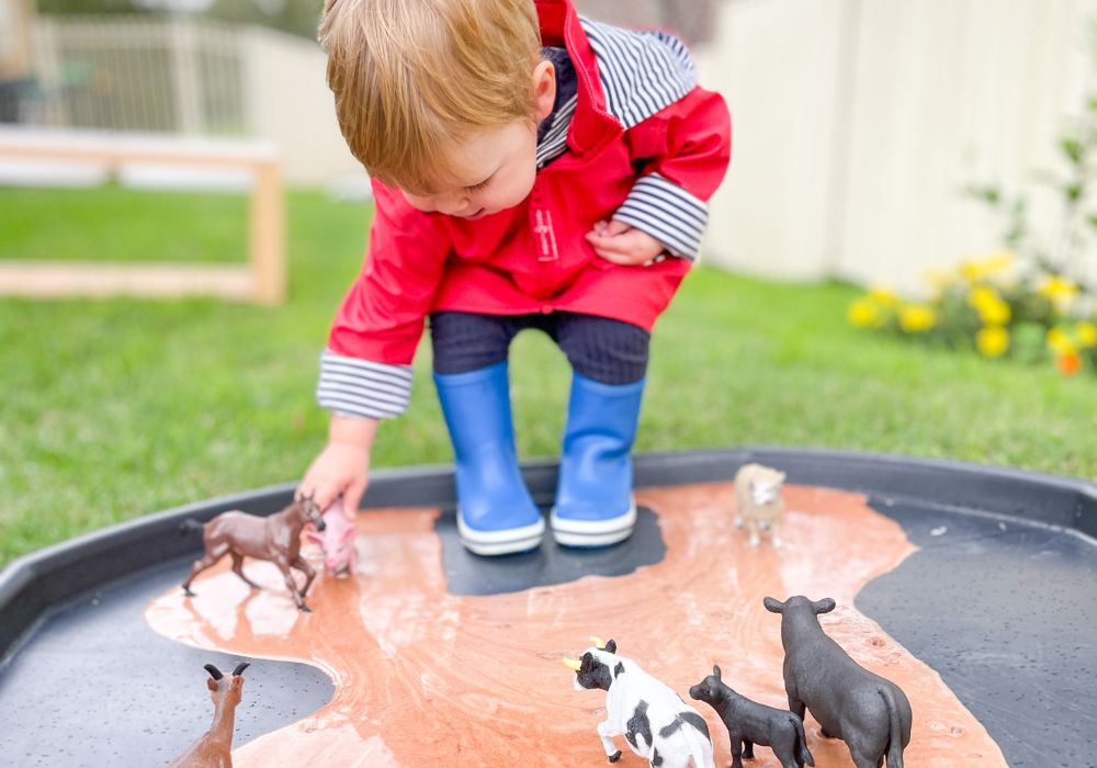 Toddler Gumboots that support outdoor play