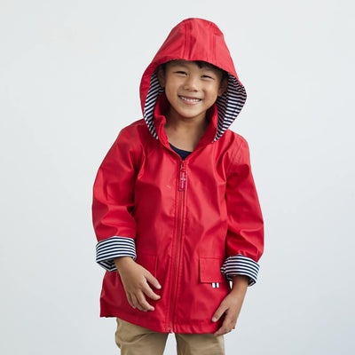 Kids navy store raincoat