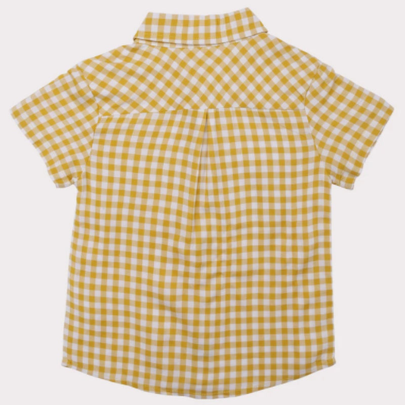 Yellow and White Gingham Shirt - French Soda
