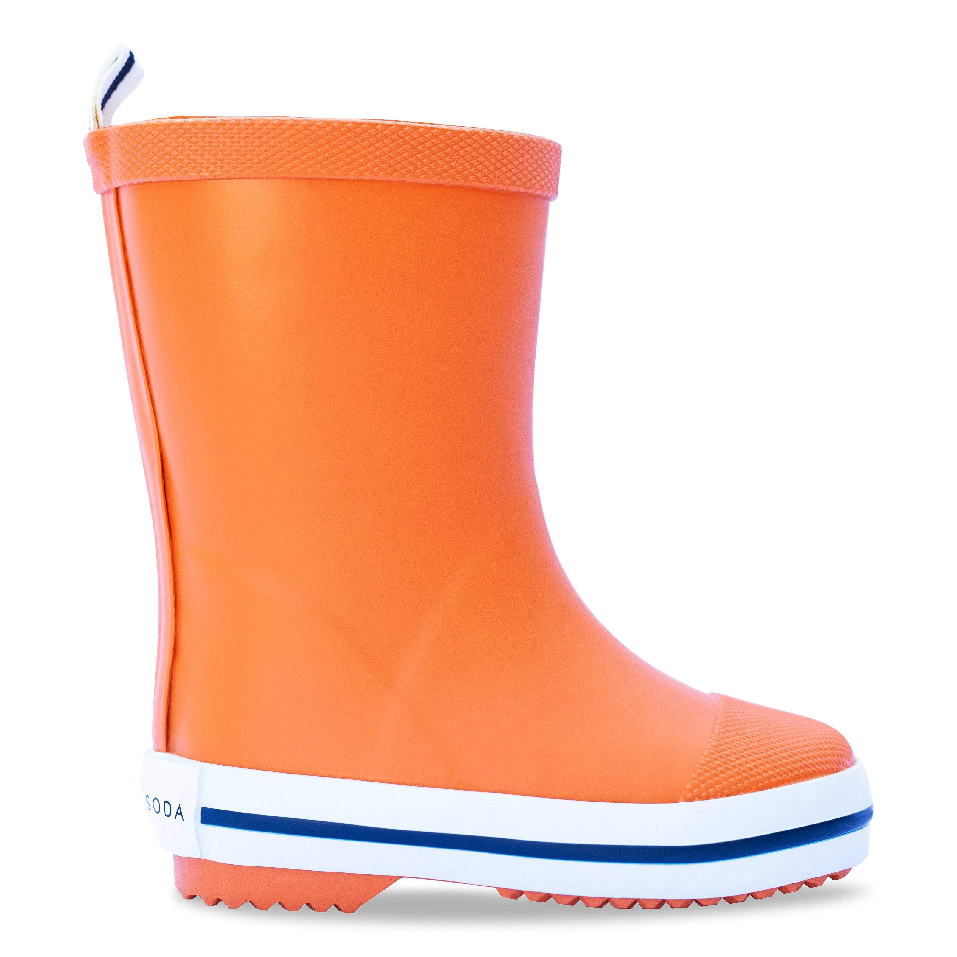 Kids Orange Rubber Gumboot | Childrens 