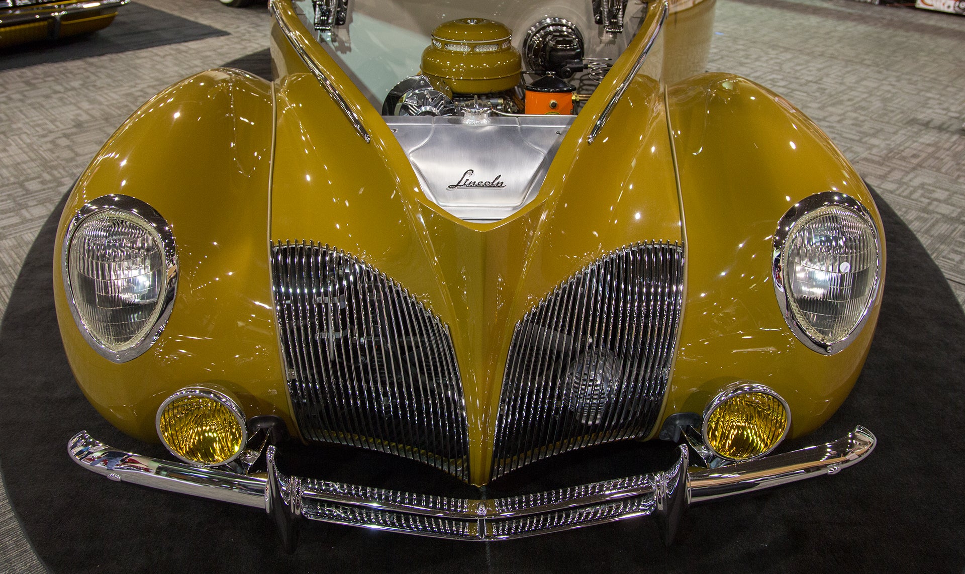Vintage yellow Lincoln 