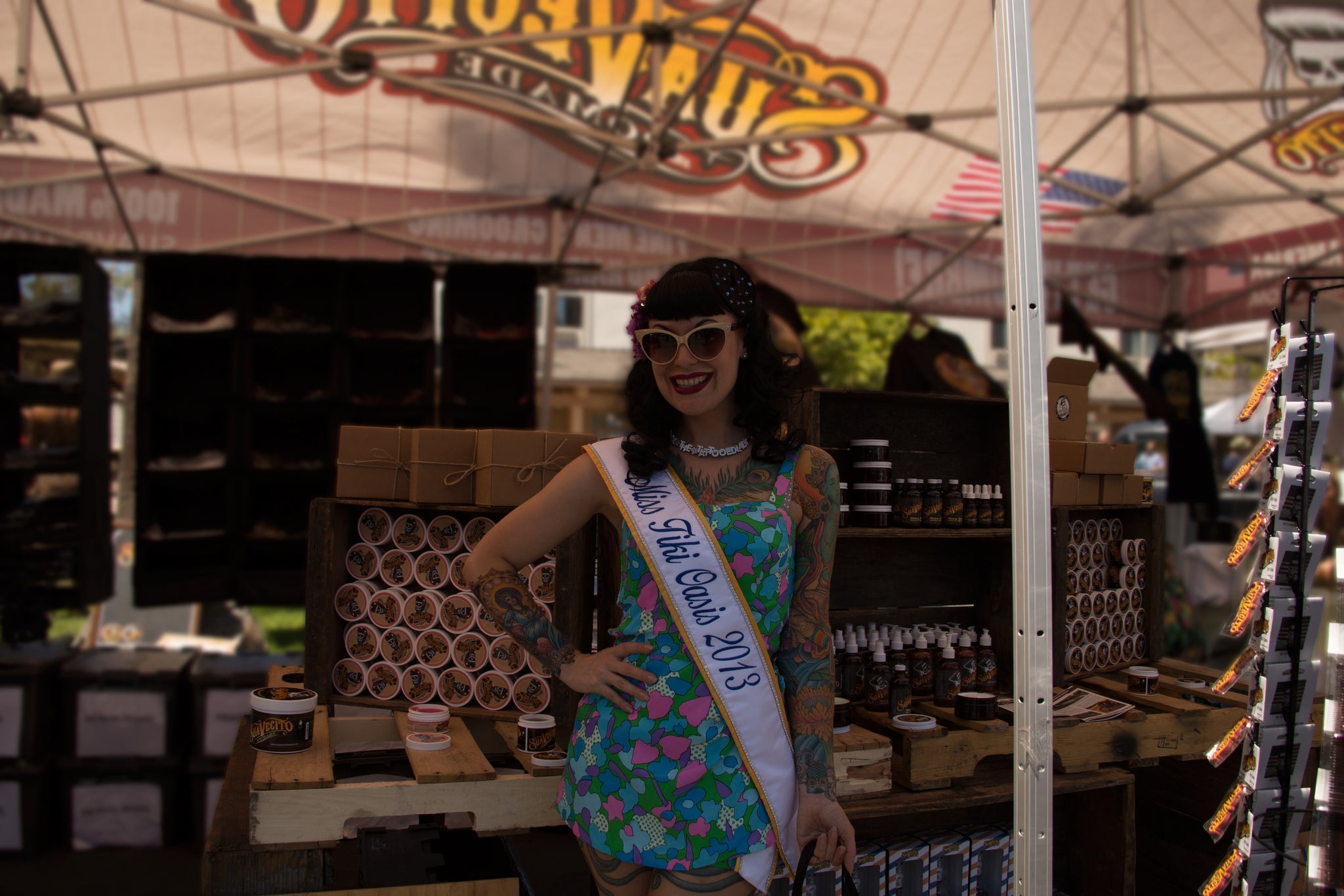 Tiki Oasis Pin Up at Suavecito Pomade