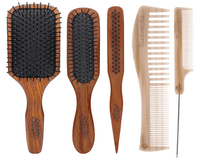 hair brush comb set