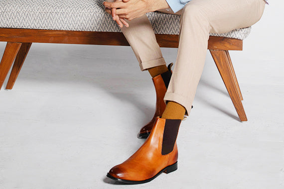 Men's classic chelsea boot - tan