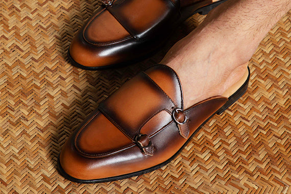 Seane Mules - Cognac Patina