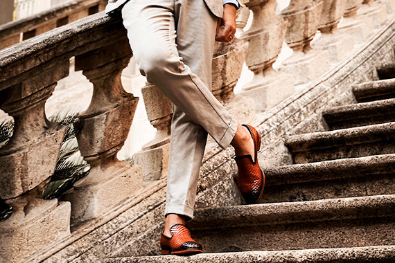 Murano Braided Cuero Loafer - Cognac Patina