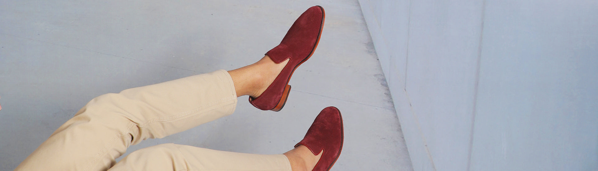 Murano Loafer - Burgundy Suede