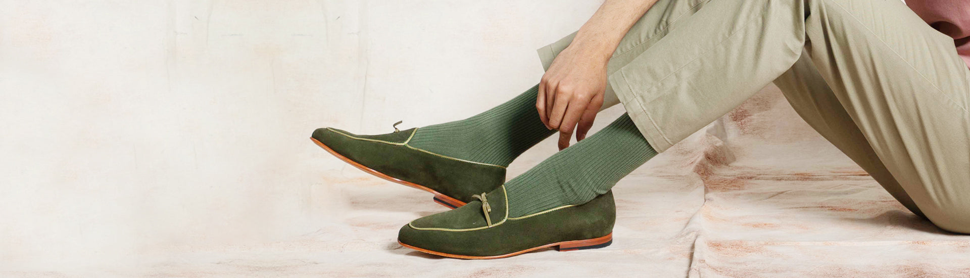 Haute Loafer  - Olive Suede